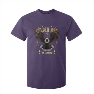 President Donald Trump Inauguration Day T Shirt For Kid Golden Age Of America USA Eagle TS10 Purple Print Your Wear