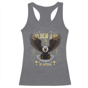 President Donald Trump Inauguration Day Racerback Tank Top Golden Age Of America USA Eagle TS10 Charcoal Print Your Wear