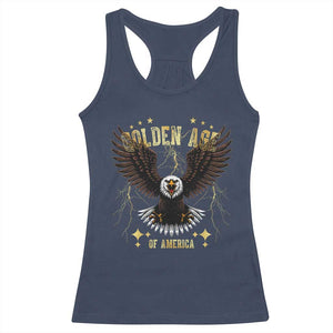 President Donald Trump Inauguration Day Racerback Tank Top Golden Age Of America USA Eagle TS10 Navy Print Your Wear