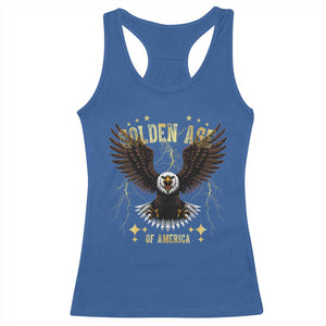President Donald Trump Inauguration Day Racerback Tank Top Golden Age Of America USA Eagle TS10 Royal Blue Print Your Wear
