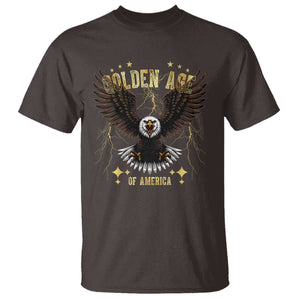 President Donald Trump Inauguration Day T Shirt Golden Age Of America USA Eagle TS10 Dark Chocolate Print Your Wear
