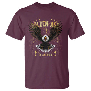 President Donald Trump Inauguration Day T Shirt Golden Age Of America USA Eagle TS10 Maroon Print Your Wear
