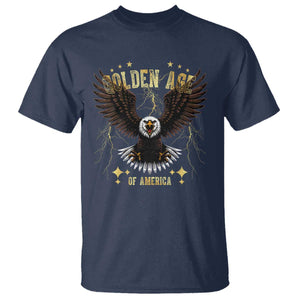 President Donald Trump Inauguration Day T Shirt Golden Age Of America USA Eagle TS10 Navy Print Your Wear