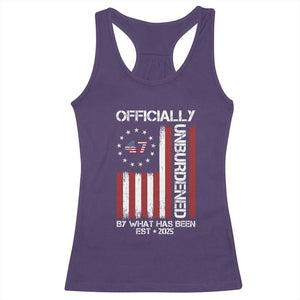 President Donald Trump Racerback Tank Top Officially Unburdened By What Has Been 2025 47Th Usa Flag TS10 Purple Print Your Wear
