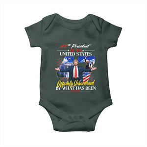 President Donald Trump Baby Onesie Officially Unburdened By What Has Been 2025 47Th American Flag TS10 Print Your Wear