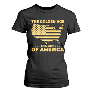 Trump 2025 T Shirt For Women The Golden Age Of America TS10 Black Print Your Wear