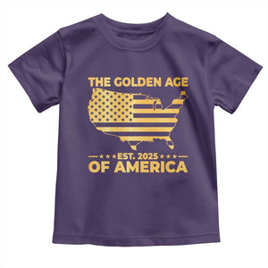 Trump 2025 Toddler T Shirt The Golden Age Of America TS10 Purple Print Your Wear