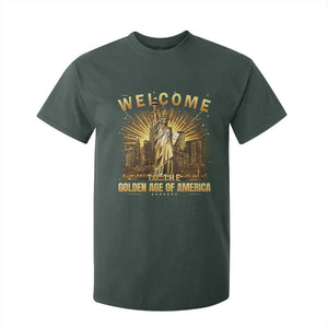 America's Golden Age Statue Of Liberty T Shirt For Kid TS10 Dark Forest Green Print Your Wear