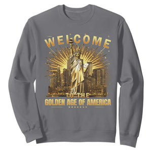 America's Golden Age Statue Of Liberty Sweatshirt TS10 Charcoal Print Your Wear