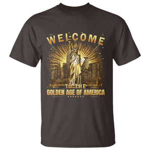 America's Golden Age Statue Of Liberty T Shirt TS10 Dark Chocolate Print Your Wear