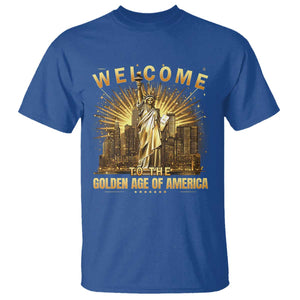 America's Golden Age Statue Of Liberty T Shirt TS10 Royal Blue Print Your Wear