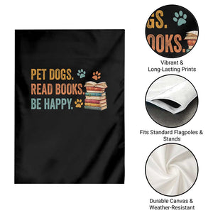 Retro Dog Book Lovers Garden Flag Bookish Dog Mom Gift TS10 Print Your Wear