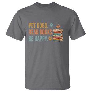 Retro Dog Book Lovers T Shirt Bookish Dog Mom Gift TS10 Charcoal Print Your Wear