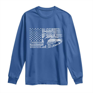 Bigfoot Offroad Car Long Sleeve Shirt Retro Sasquatch 4x4 UTV ATV Funny American Flag TS10 Royal Blue Print Your Wear