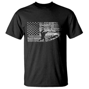 Bigfoot Offroad Car T Shirt Retro Sasquatch 4x4 UTV ATV Funny American Flag TS10 Black Print Your Wear