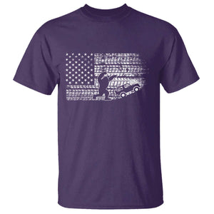 Bigfoot Offroad Car T Shirt Retro Sasquatch 4x4 UTV ATV Funny American Flag TS10 Purple Print Your Wear