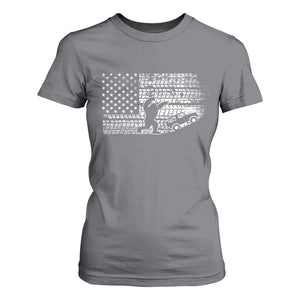 Bigfoot Offroad Car T Shirt For Women Retro Sasquatch 4x4 UTV ATV Funny American Flag TS10 Charcoal Print Your Wear