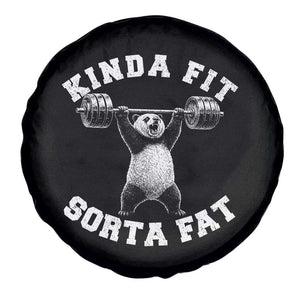 Funny Gym Spare Tire Cover Kinda Fit Sorta Fat Panda Weightlifting Workout TS10 Print Your Wear