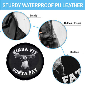 Funny Gym Spare Tire Cover Kinda Fit Sorta Fat Panda Weightlifting Workout TS10 Print Your Wear