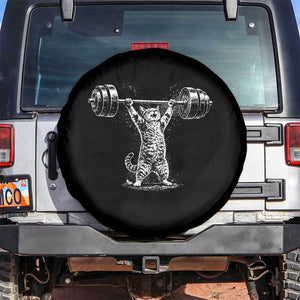 Funny Cat Gym Spare Tire Cover Weightlifting Workout TS10 No hole Black Print Your Wear