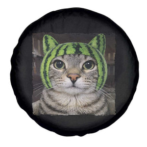 Watermelon Cat Silly Cat Meme Spare Tire Cover TS10 Print Your Wear