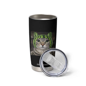 Watermelon Cat Silly Cat Meme Tumbler Cup TS10 Print Your Wear