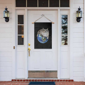 Earth Cat Silly Cat Meme Garden Flag TS10 Print Your Wear