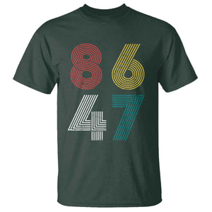 Retro 8647 T Shirt - Classic Vintage 80s Subtle FDT Political Humor Tee TS10 Dark Forest Green Print Your Wear