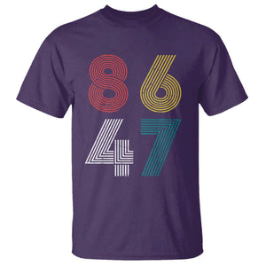 Retro 8647 T Shirt - Classic Vintage 80s Subtle FDT Political Humor Tee TS10 Purple Print Your Wear