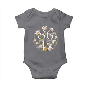 Retro 8647 Baby Onesie Subtle FDT Wild Flower Aesthetic TS10 Charcoal Print Your Wear