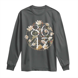 Retro 8647 Long Sleeve Shirt Subtle FDT Wild Flower Aesthetic TS10 Dark Heather Print Your Wear