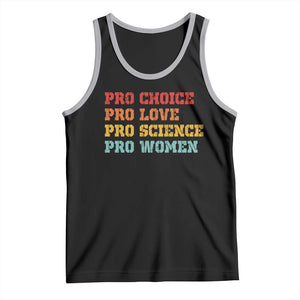 Pro Choice Pro Love Pro Science Pro Women Tank Top Retro Equal Rights TS10 Black Athletic Heather Print Your Wear