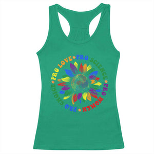 Pro Choice Women Rights Racerback Tank Top Equal Rights Multicolored Flowers TS10 Irish Green Print Your Wear