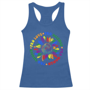 Pro Choice Women Rights Racerback Tank Top Equal Rights Multicolored Flowers TS10 Royal Blue Print Your Wear