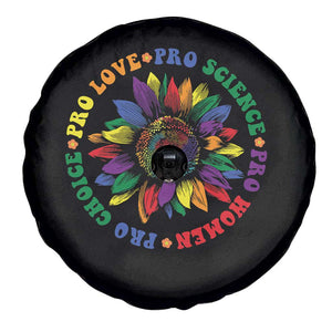 Pro Choice Women Rights Spare Tire Cover Equal Rights Multicolored Flowers TS10 Print Your Wear