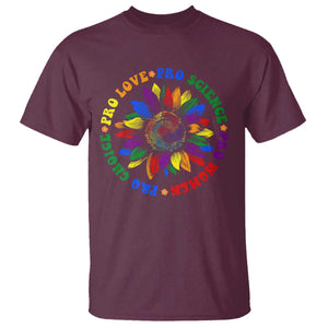 Pro Choice Women Rights T Shirt Equal Rights Multicolored Flowers TS10 Maroon Print Your Wear