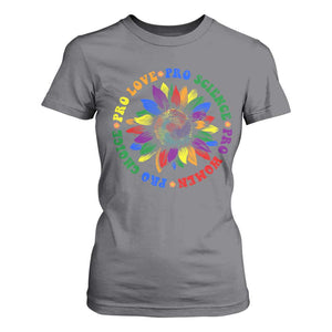 Pro Choice Women Rights T Shirt For Women Equal Rights Multicolored Flowers TS10 Charcoal Print Your Wear