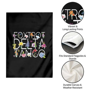Subtle FDT Floral Garden Flag Foxtrot Delta Tango Flower Resist TS10 Print Your Wear