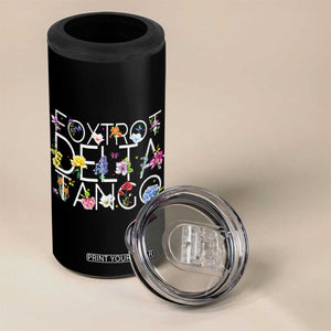 Subtle FDT Floral 4 in 1 Can Cooler Tumbler Foxtrot Delta Tango Flower Resist TS10 Print Your Wear