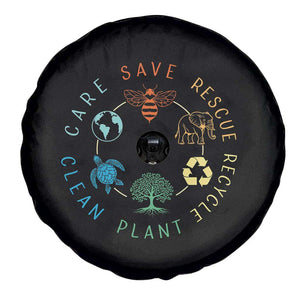Earth Day Environment Spare Tire Cover Save Bees Rescue Animals Recycle Plastic TS10 Print Your Wear