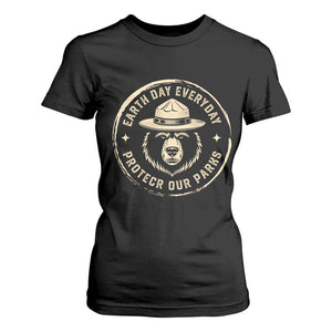 Earth Day Protect Our Parks T Shirt For Women Vintage Retro Bear TS10 Black Print Your Wear