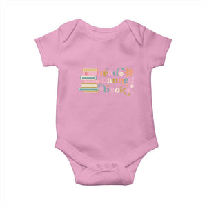 Vintage Read Banned Books Baby Onesie TS10 Light Pink Print Your Wear