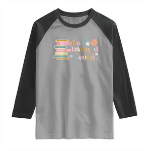 Vintage Read Banned Books Raglan Shirt TS10 Sport Gray Black Print Your Wear