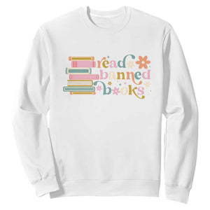 Vintage Read Banned Books Sweatshirt TS10 White Print Your Wear