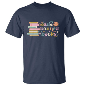 Vintage Read Banned Books T Shirt TS10 Navy Print Your Wear