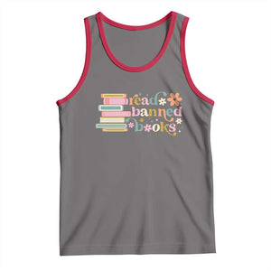 Vintage Read Banned Books Tank Top TS10 Deep Heather Red Print Your Wear