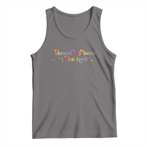 I Closed My Book to Be Here Tank Top TS10 Deep Heather Print Your Wear