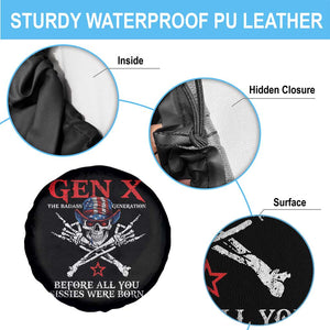 Gen X The Badasss Generation Spare Tire Cover Before All You Sissie were Born Skull Rock Hand TS10 Print Your Wear