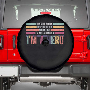 Book Lover Spare Tire Cover I Rescue Books TS10 Black Print Your Wear