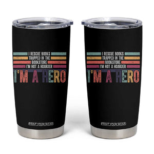 Book Lover Tumbler Cup I Rescue Books TS10 Black Print Your Wear